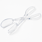 Clear Scissor Tongs - 12" Plastic Serveware